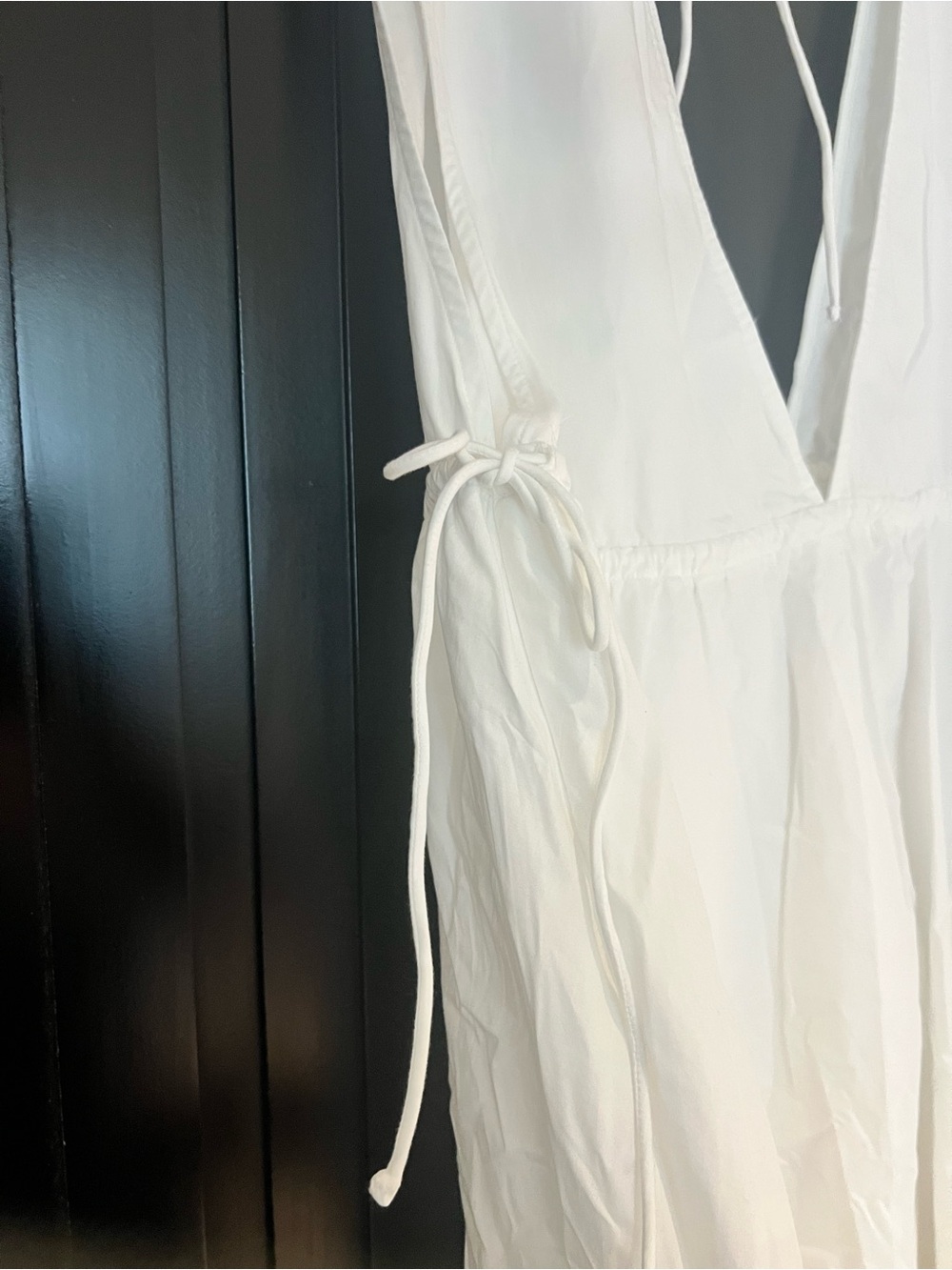 Abercrombie & Fitch Babydoll Poplin White Mini Dress XL - Picture 6 of 11